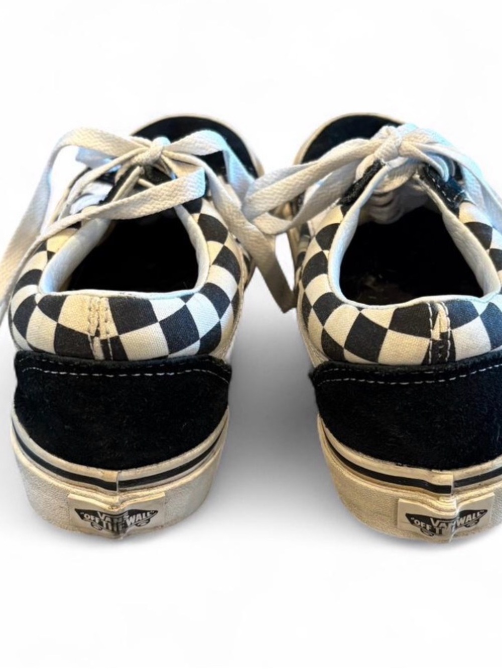 Vans Black and White Checkerboard Old Skool Sneakers - Picture 3 of 6